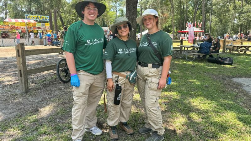 AmeriCorp members at an event.