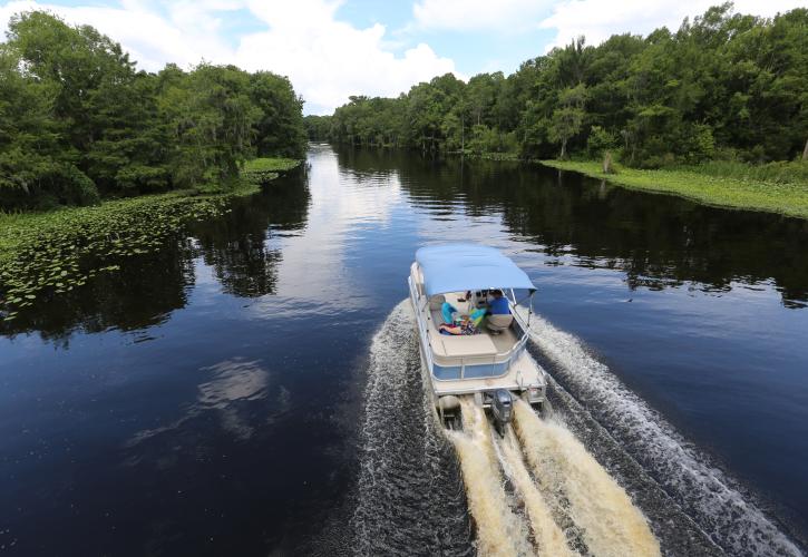 Boat at Cross Florida Greenway